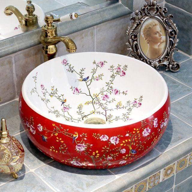 hand painted hand basins (3)