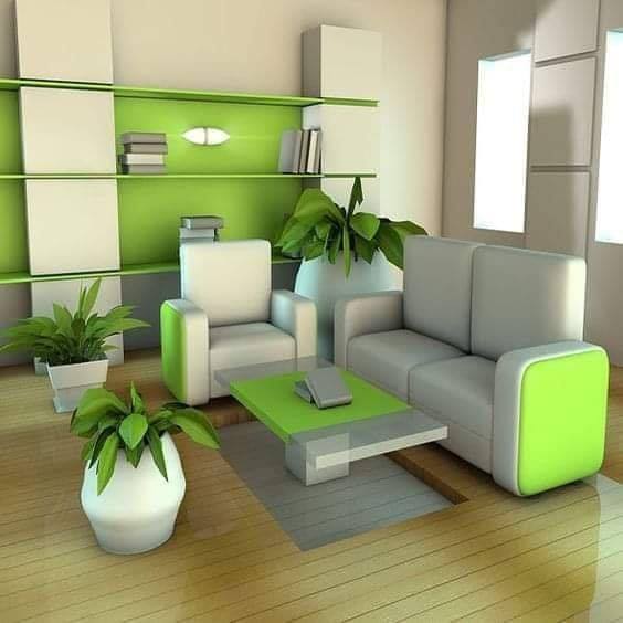 lime green interior design trends (4)