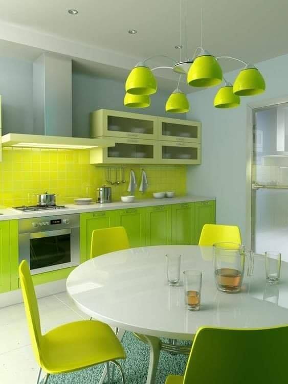 lime green interior design trends (7)