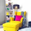 bright yellow chair